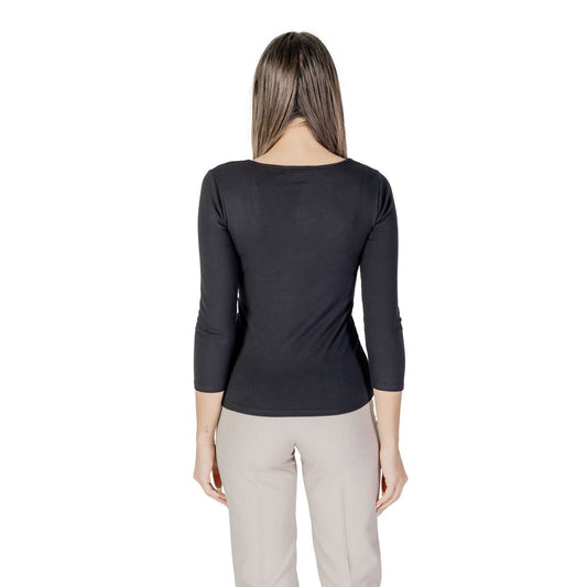 Black Viscose Long Sleeve