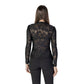 Black Polyester Long Sleeve