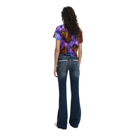 Purple Viscose T-Shirt