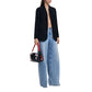 Black Polyester Blazer