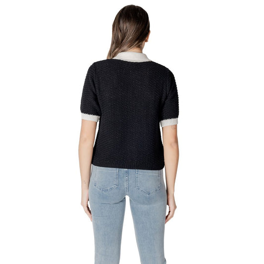Black Recycled Cotton Sweater