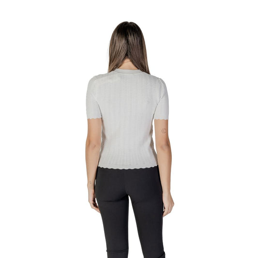 White Recycled Polyester Sweater