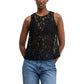 Black Polyester Tank Top