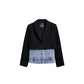 Black Cotton Blazer