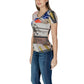 Beige Viscose T-Shirt