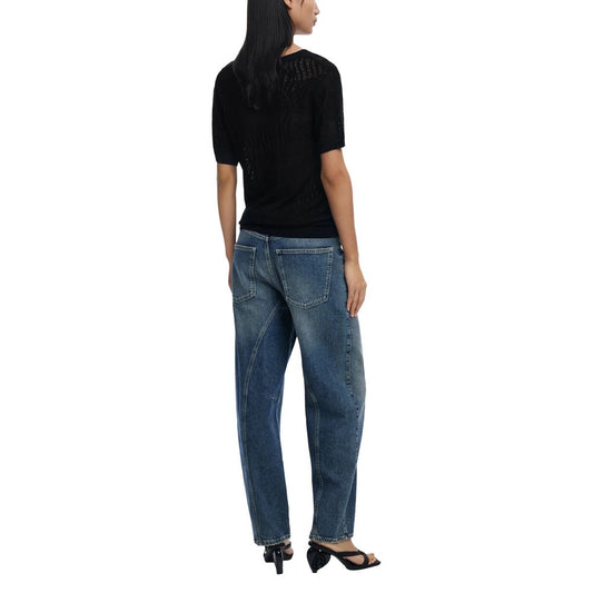 Black Viscose T-Shirt