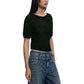 Black Viscose T-Shirt