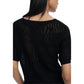 Black Viscose T-Shirt