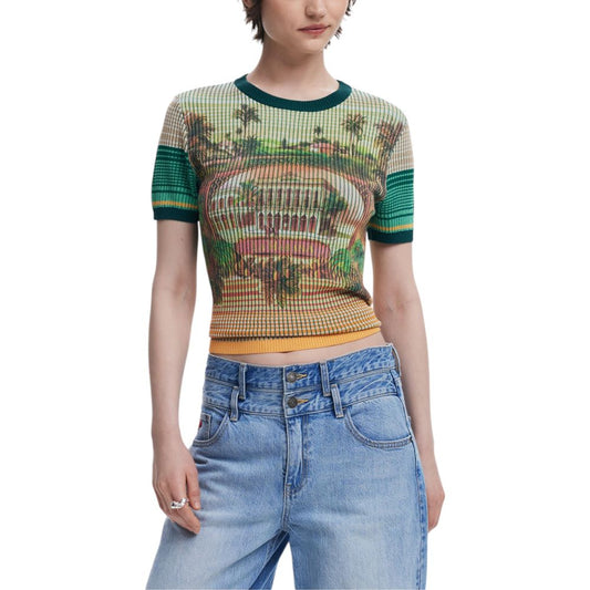 Green Viscose T-Shirt