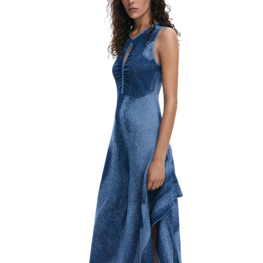 Blue Viscose Long