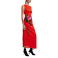 Red Viscose Long