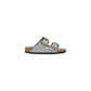 Gray Leather Slipper