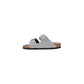 Gray Leather Slipper