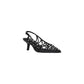 Black Leather High Heel