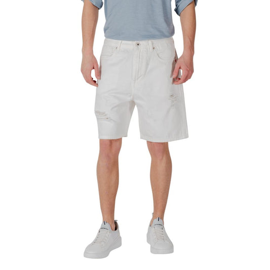 White Cotton Bermuda