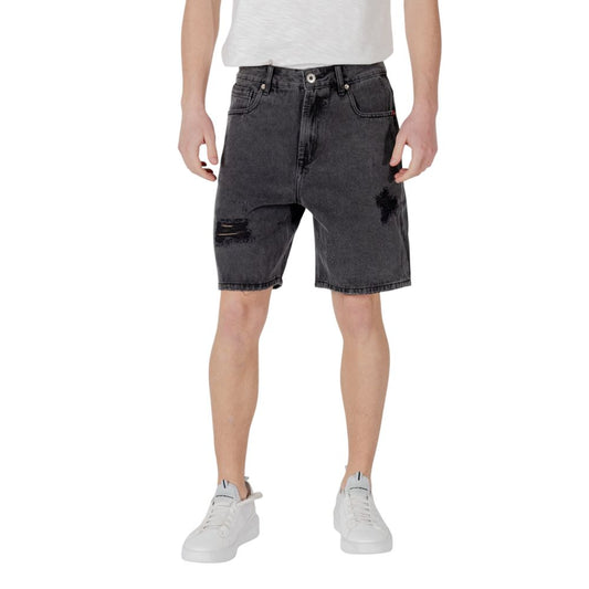 Black Cotton Bermuda
