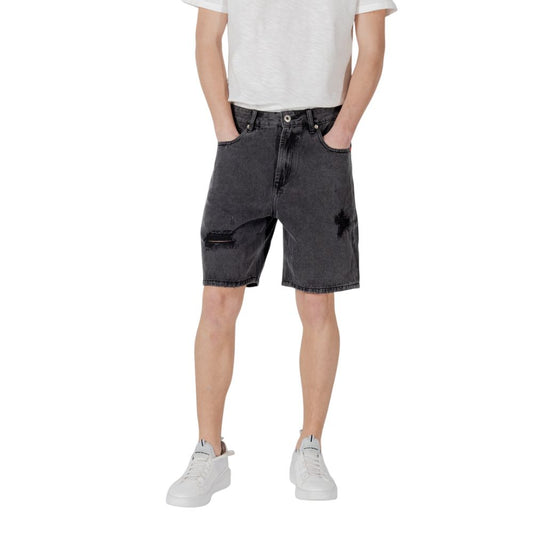 Black Cotton Bermuda