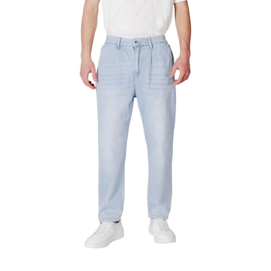 Blue Cotton Slim Fit Jean