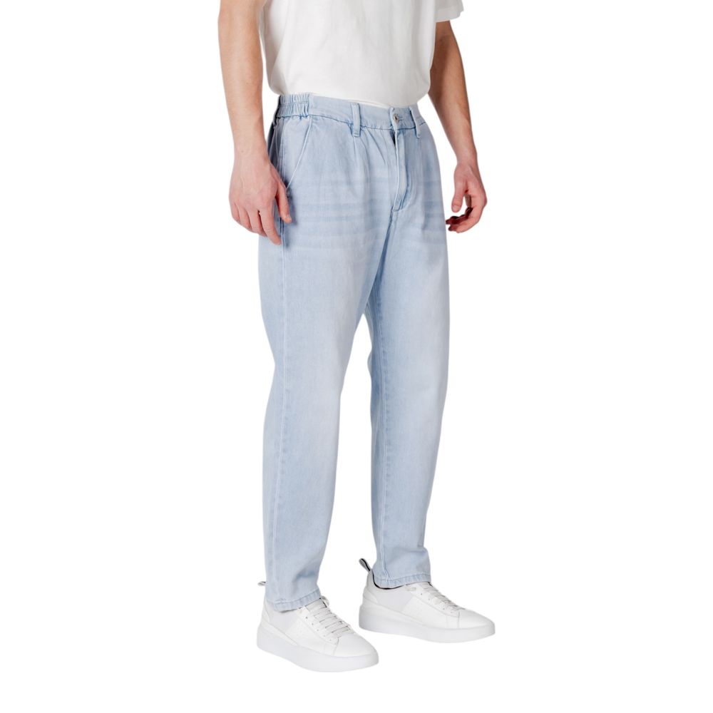 Blue Cotton Slim Fit Jean