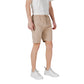 Beige Cotton Bermuda