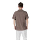 Brown Viscose Shortsleeve