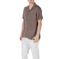 Brown Viscose Shortsleeve