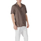 Brown Viscose Shortsleeve