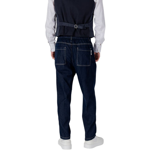 Blue Cotton Relaxed Fit Jean
