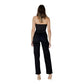 Black Cotton Relaxed Fit Jean