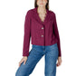 Purple Viscose Parka