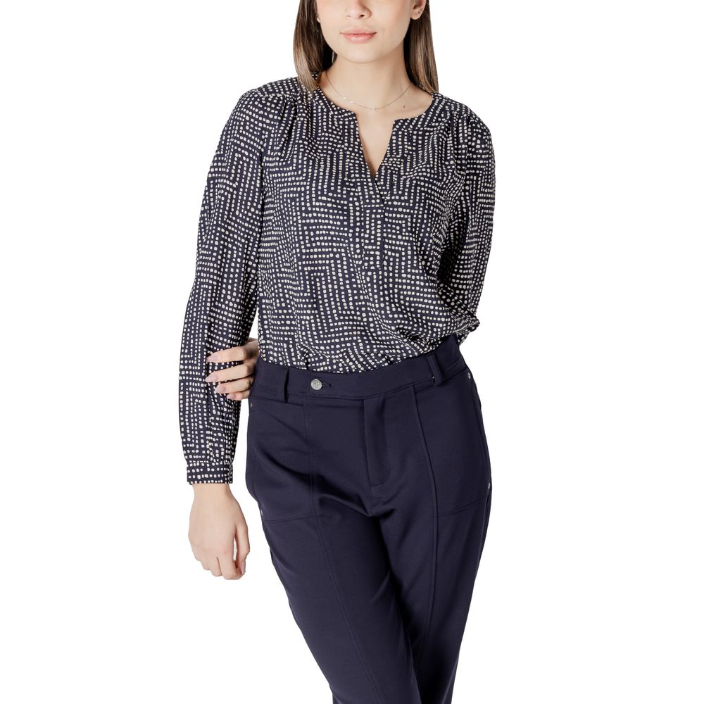 Blue Viscose Blouse