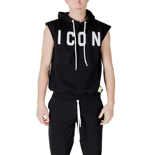 Black Cotton Hoody