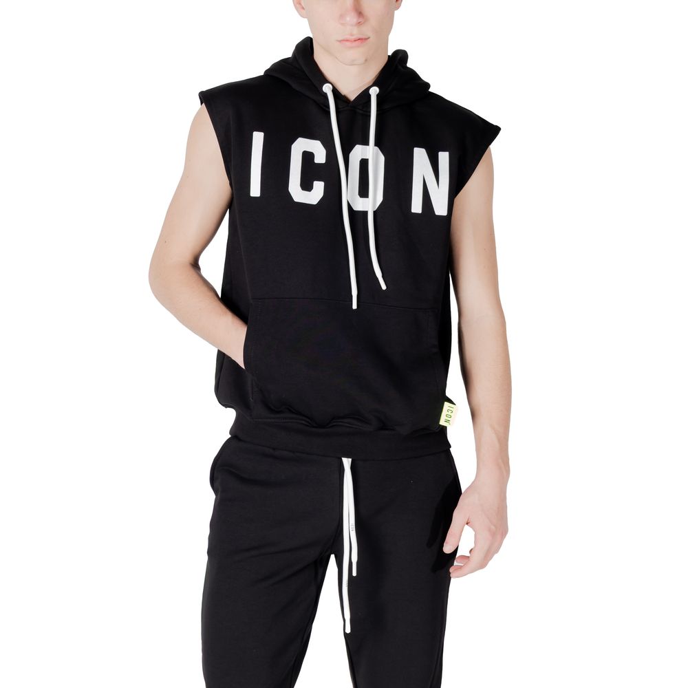 Black Cotton Hoody