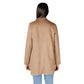 Beige Polyester Trench Coat