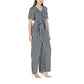 Blue Viscose Jumpsuit
