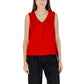 Red Recycled Polyester Tank Top