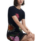 Black Polyester Short