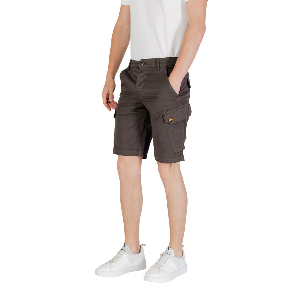 Gray Cotton Bermuda