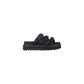 Black Leather Platform