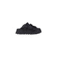 Black Artificial Leather Platform