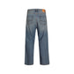 Blue Cotton Relaxed Fit Jean