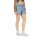 Light Blue Cotton Short