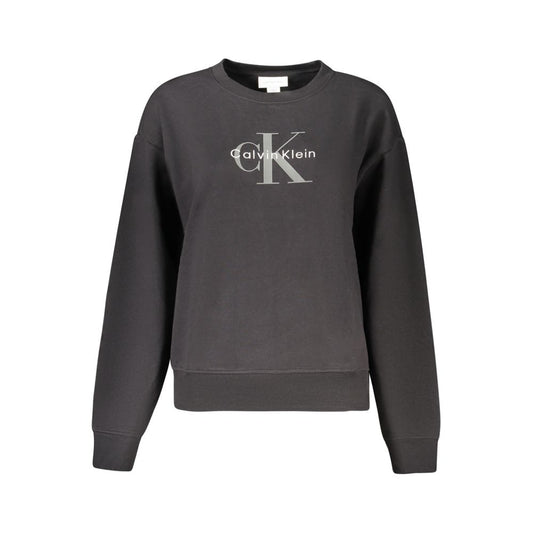 Black Cotton Women Sweater