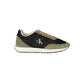 Black Leather Women Sneaker