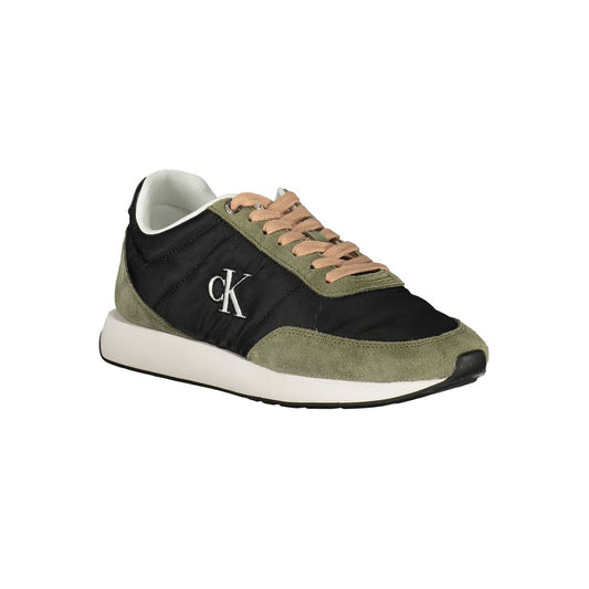 Black Leather Women Sneaker
