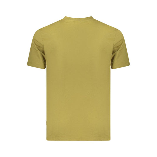 Green Cotton Men T-Shirt