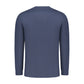 Blue Cotton Men T-Shirt