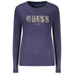 Blue Viscose Women Sweater
