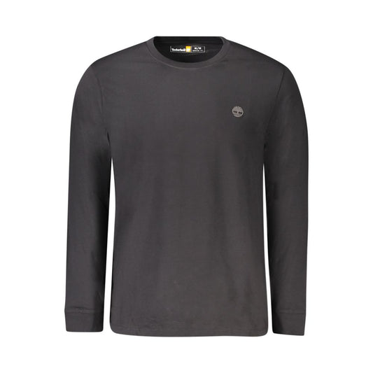 Black Cotton Men T-Shirt