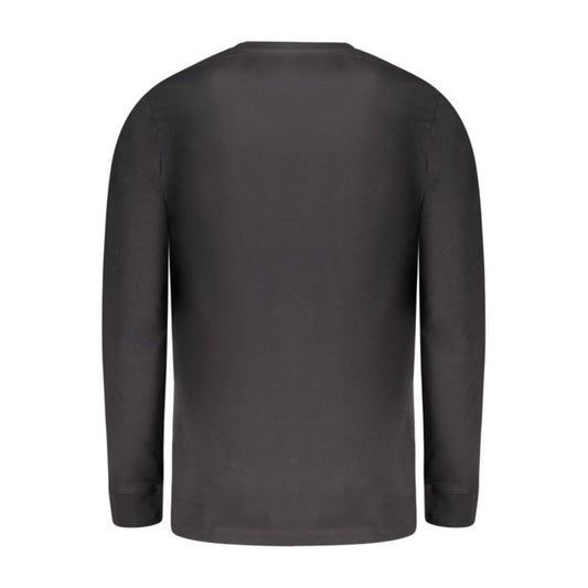 Black Cotton Men T-Shirt